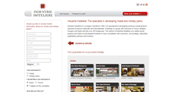 Desktop Screenshot of industriehoteliere.com