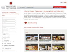 Tablet Screenshot of industriehoteliere.com